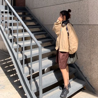 Áo khoác bomber style retro Hàn Quốc