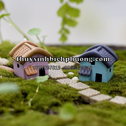 NGÔI NHÀ CUTE TRANG TRÍ TERRARIUM ĐỒ CHƠI TÉP KIỂNG THỦY SINH