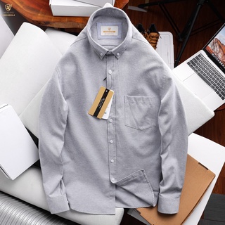 Áo sơmi cotton OXFORD chiếc sơ mi tay dài cao cấp SLIMFIT đơn giản mà đẳng cấp 💖đẹpcháyhàng vài mã rồi anh em - SMML2A
