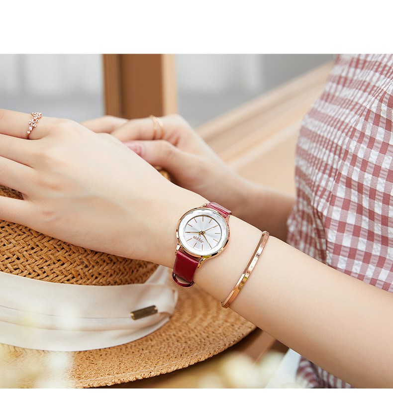 Đồng hồ nữ Julius JA-1254 dây da | Julius Official