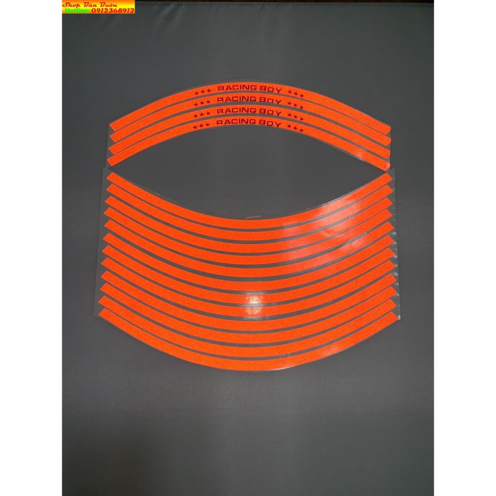TEM PHẢN QUANG RCB (3M) DÁN MÂM XE MÁY –OTO ( GIÁ 1 BỘ)