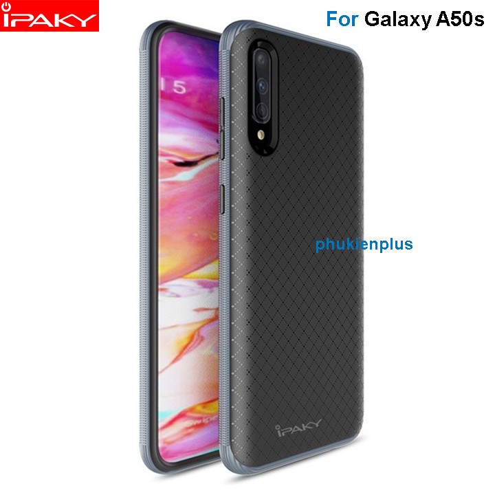 Ốp lưng Samsung Galaxy A50s hiệu ipaky Neo Carbon Case