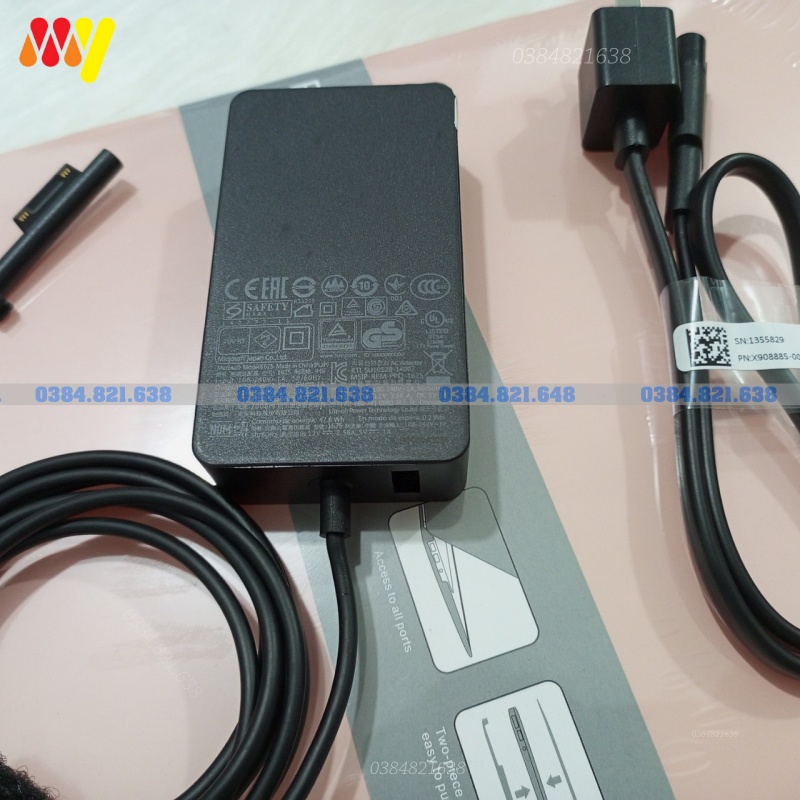 Sạc Surface Pro 3-4 12V-2.58A 44W Microsoft Surface Pro 3 Pro4 Model 1625 1724 1796 1824 1901 ZIN NEW 100%