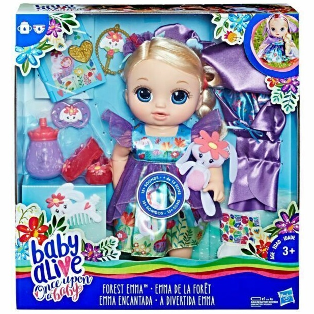 Búp bê công chúa biết nói, kể chuyện , uống nước & các phụ kiện đi kèm (dùng pin) thương hiệu BABY ALIVE