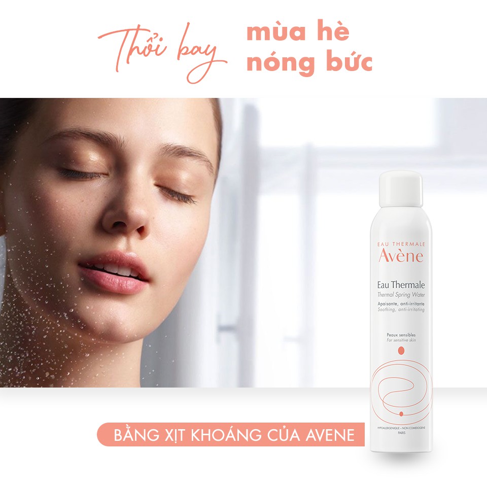 Xịt khoáng làm dịu, chống kích ứng da Avene thermal spring water 50ml/300ml TẶNG bông tẩy trang Jomi (Nhập khẩu)