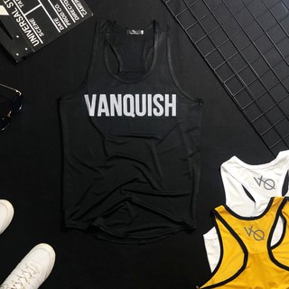 Áo gym tank top nam in chữ VAN