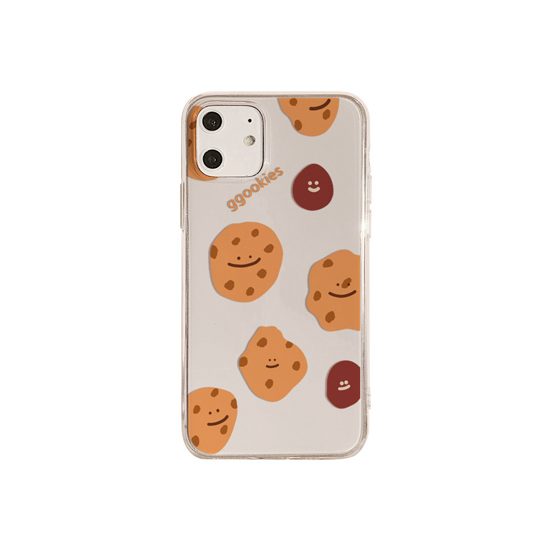 IPhone 12 Pro Fun Biscuit Xsmax Case IPhone X / 11pro Transparent 12 All Inclusive Soft 7 / 8plus IPhone Case