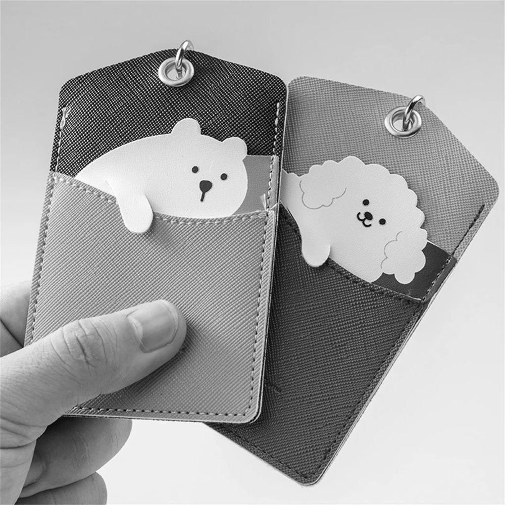 Ví Da Đựng Thẻ ID / Bằng Lái Xe Họa Tiết Động Vật Dễ Thương