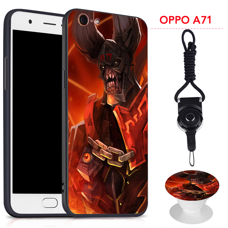 Ốp Lưng Silicon Có Giá Đỡ Và Dây Đeo Cho Oppo A71 | BigBuy360 - bigbuy360.vn