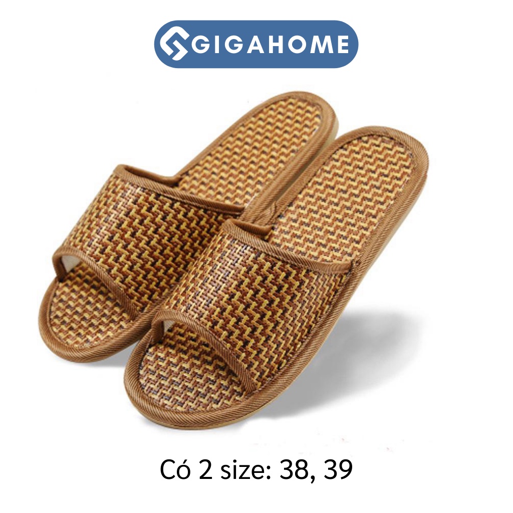 Dép Cói Đan Rơm Đi Trong Nhà, Văn Phòng GIGAHOME Thoáng Khí, Siêu Rẻ 8380
