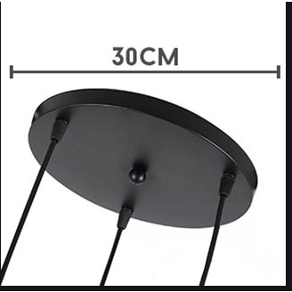 Bộ 3 đèn thả kim cương - tặng bóng led