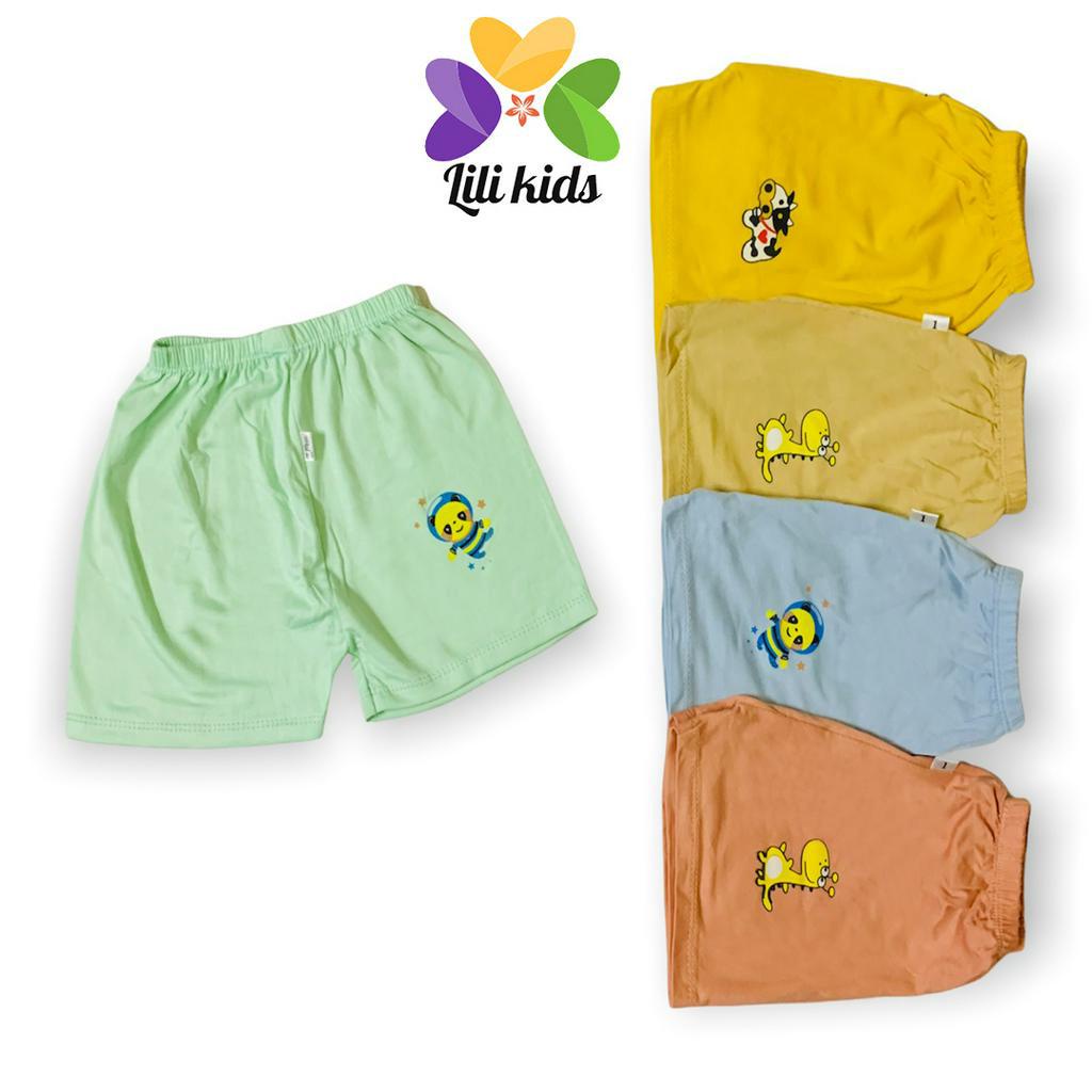 Combo 10c quần đùi cho bé trai bé gái chất thun lạnh mềm mịn thấm hút mồ hôi