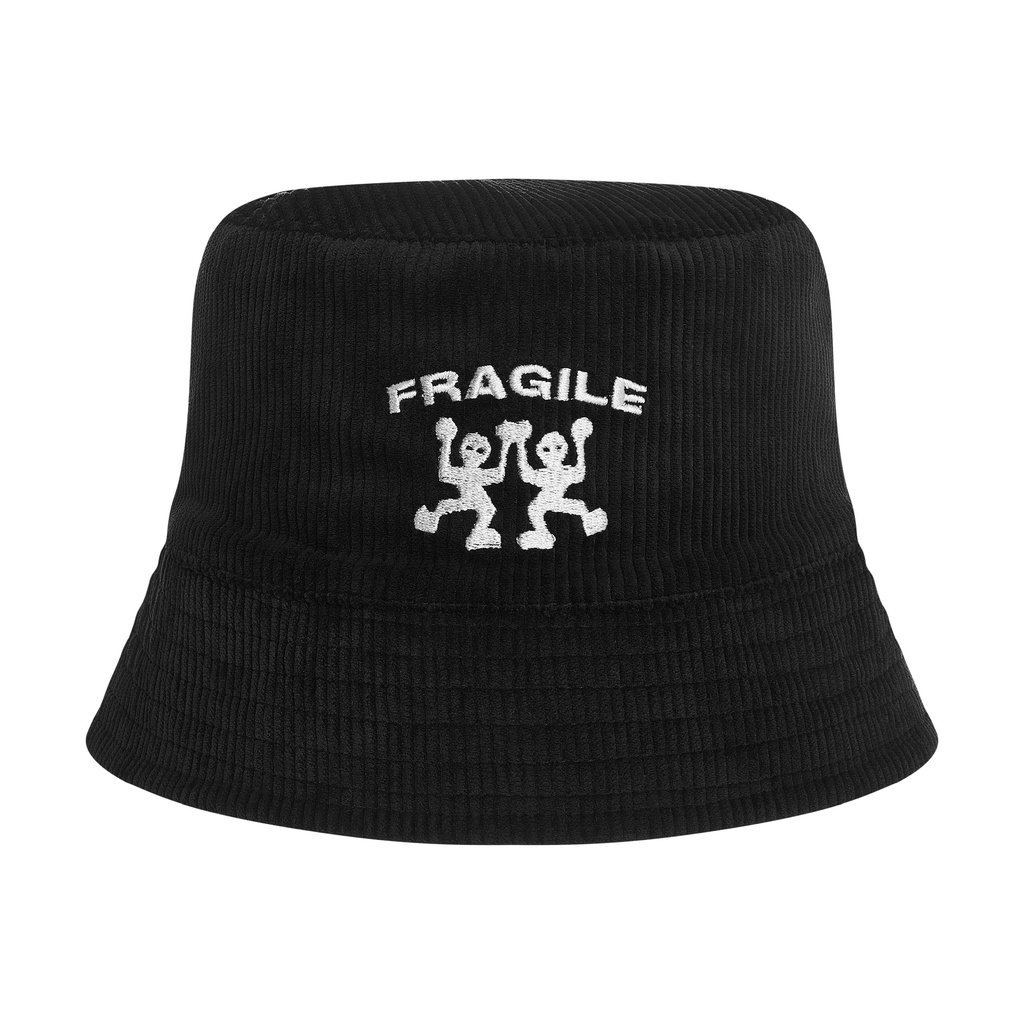 'Fragile' Bucket Hat / Black