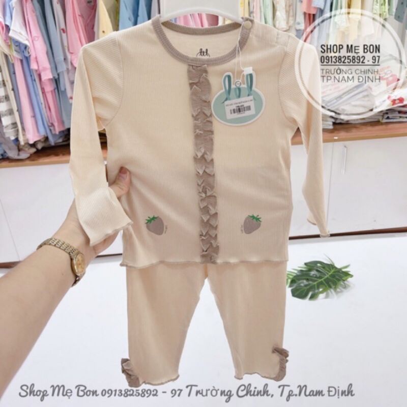 Lil little love -  Bộ dài tay Lil vải len tăm , bộ len mỏng cho bé 5-18kg thời trang trẻ em