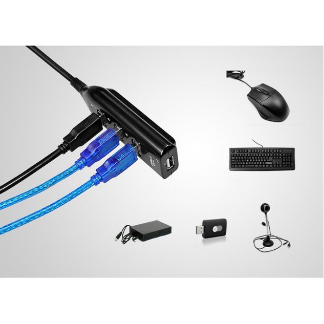Hub Tốc Độ Cao Chia USB Từ 1 Thành 4 Cổng