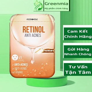 Mặt Nạ Foodaholic Retinol [HỘP 10 MIẾNG] Giảm Mụn, Tái Tạo Da Foodaholic Retinol Anti Acnes Mask 23ml [NHẬP KHẨU]