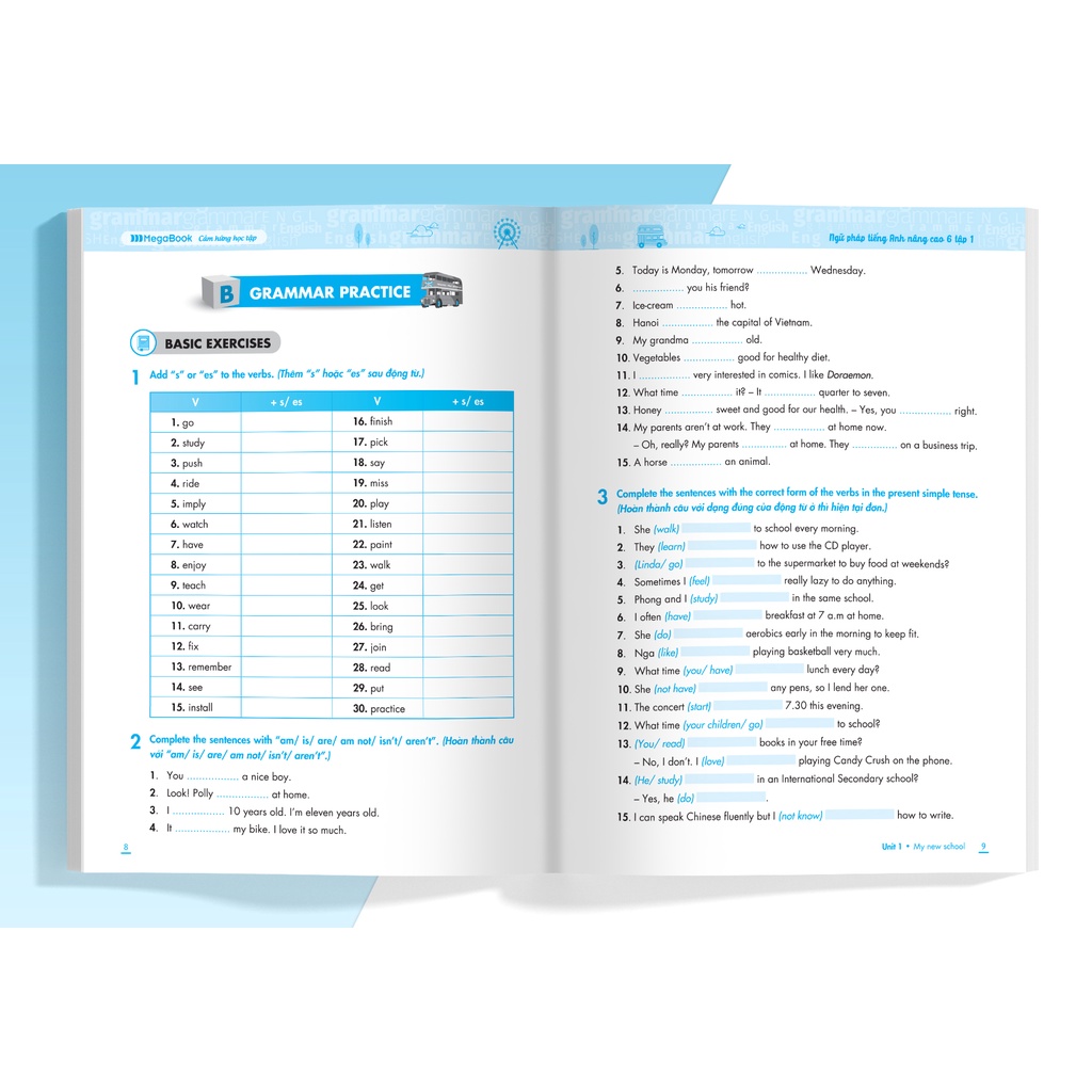 Sách Ngữ Pháp Tiếng Anh Nâng Cao Lớp 6 Tập 1 (Global) - MGB