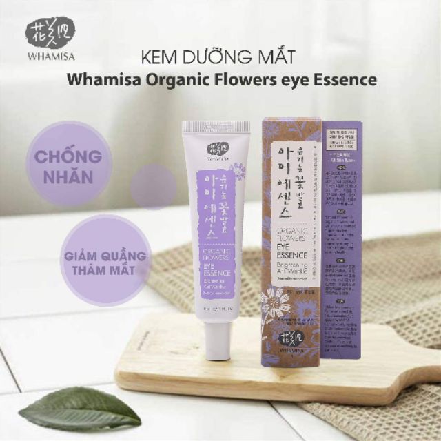Kem dưỡng mắt Whamisa Organic Eye Essence