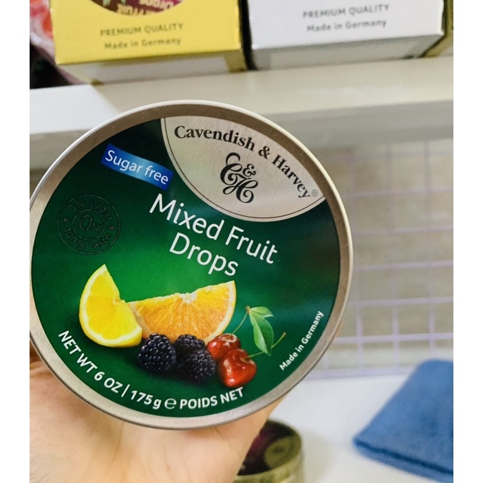 Kẹo trái cây Đức 200g hộp thiếc Cavendish & Harley