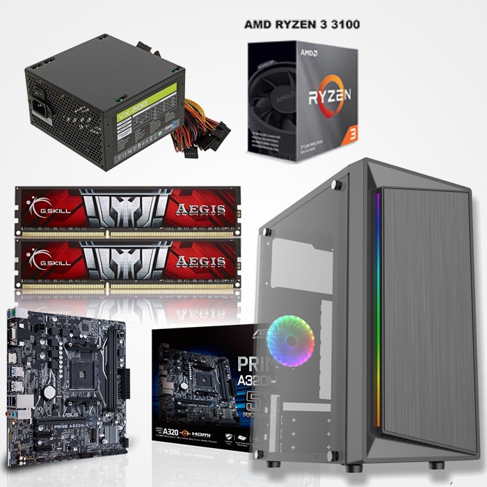 Bộ máy tính chiến game Ryzen 3100