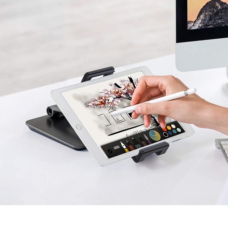 (Cỡ lớn ) Giá kẹp đỡ điện thoại Ipad máy tính bảng cao cấp xoay 360 độ tablet stand nhôm UP AP-7XN | BigBuy360 - bigbuy360.vn