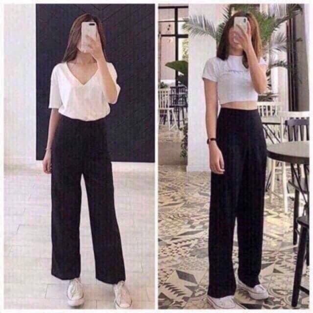 quần ống suông khóa sườn hot hè 2020 | BigBuy360 - bigbuy360.vn