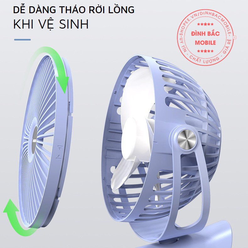 Quạt để bàn mini Yoobao F04 MAX 6400mAh | BigBuy360 - bigbuy360.vn