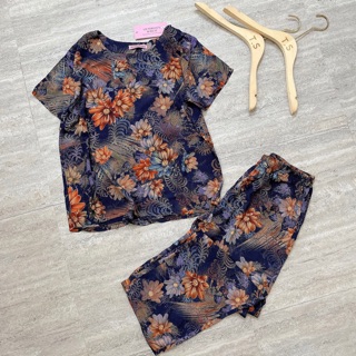 BỘ LANH TRUNG NIÊN - BỘ MẶC NHÀ CHO MẸ CHẤT LANH GIA HUY SIÊU MÁT