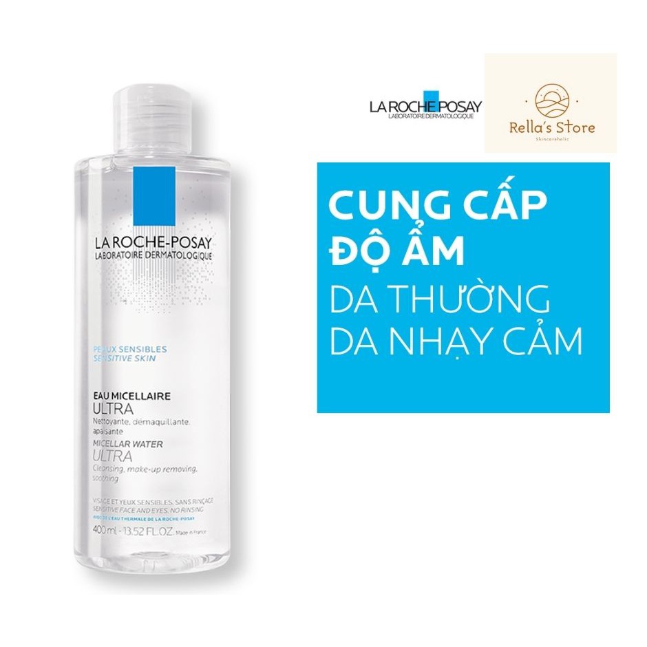 [BILL PHÁP] NƯỚC TẨY TRANG LA ROCHE-POSAY DÀNH CHO DA THƯỜNG VÀ DA NHẠY CẢM - CHAI 400ML (MÀU TRẮNG)