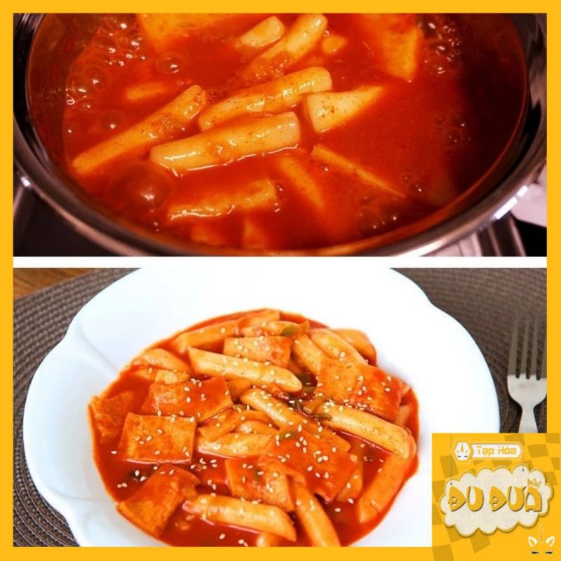 [Có sẵn] Bánh Gạo Cay Tự Sôi Tteokbokki 320g Siêu Cay Thơm Ngon