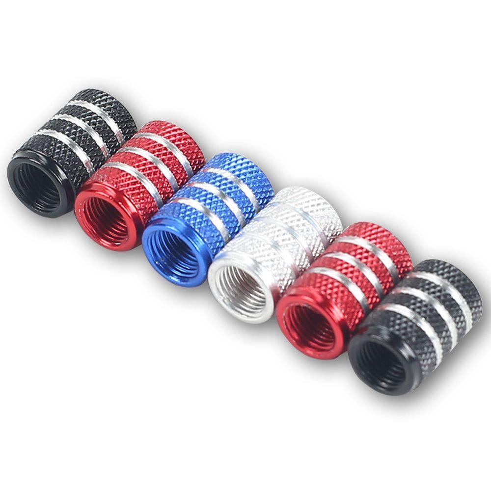 Bộ 8 Nắp Van Bánh Xe Hơi Bằng Hợp Kim Nhôm Chống Bụi Nhiều Màu Sắc