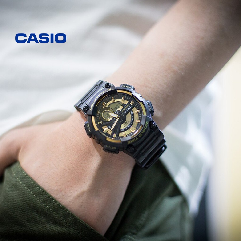 Đồng hồ nam CASIO AEQ-110BW-9AVDF  chính hãng - Bảo hành 1 năm, Thay pin miễn phí