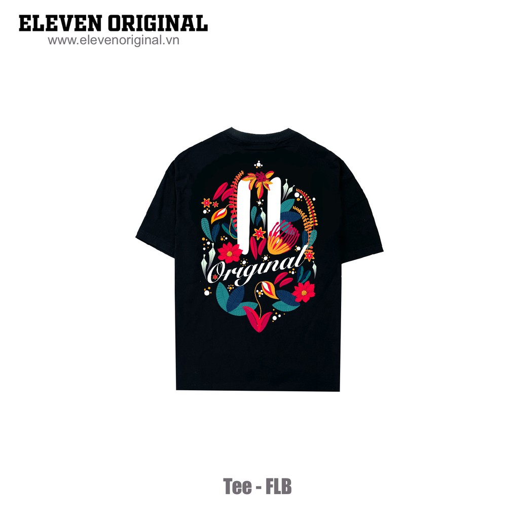 Áo thun Unisex in họa tiết FLB, Form Unisex Màu Đen - Eleven Original