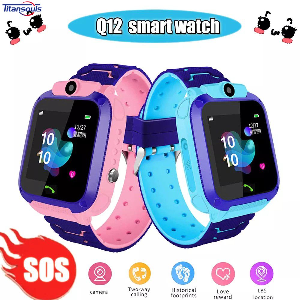 Q12 Trẻ Em Của Đồng Hồ Thông Minh Chống Thấm Smartwatch Định Vị Chính Xác 2G Lắp Sim Thẻ Bé Theo Dõi Bé Trai Và Bé Gái đồng Hồ Thông Minh Smartwatch VN