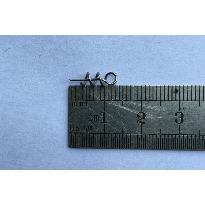 Set 100 móc lò xo bằng thép Carbon mềm dùng để cố định mồi câu cá