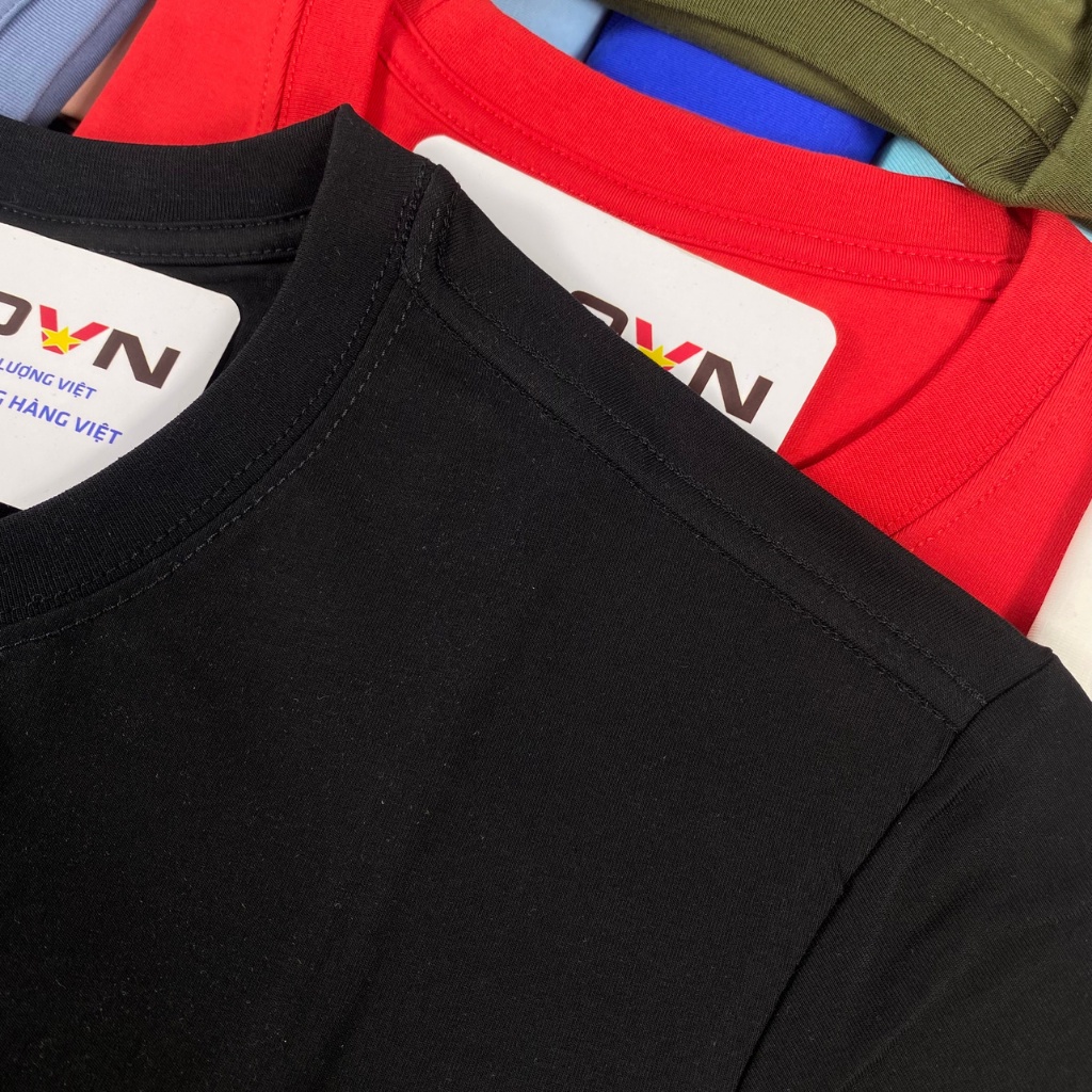 Áo thun nam cổ tròn Cotton Compact Premium POLOVIETNAM - 27 màu , vải mềm mịn dày dặn , form regular fit , không xù lông | BigBuy360 - bigbuy360.vn