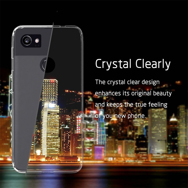 Ốp Lưng Tpu Silicone Trong Suốt Siêu Mỏng Cho Google Pixel 2 Xl