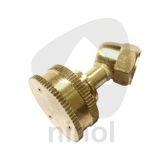 Béc Phun Tưới Cây Đồng 3 Lỗ Cong – Phun Mưa Làm Mát, Phụ Kiện Hệ Thống Tưới
