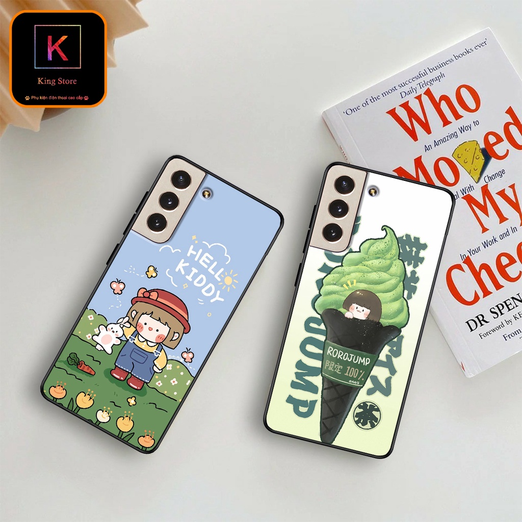 Ốp lưng Samsung S22 - Samsung S22 Plus - Samsung S22 Ultra - Ốp in hình Ngân hà &amp; Roro Jumb - Lưng nhám viền TPU