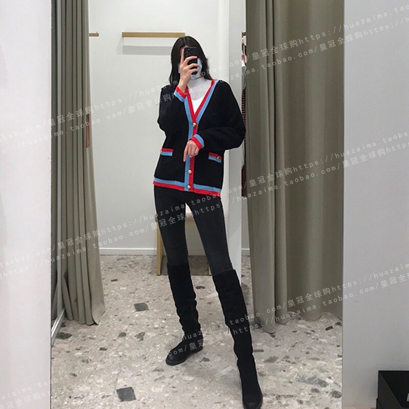 áo khoác cardigan cổ chữ V gucci