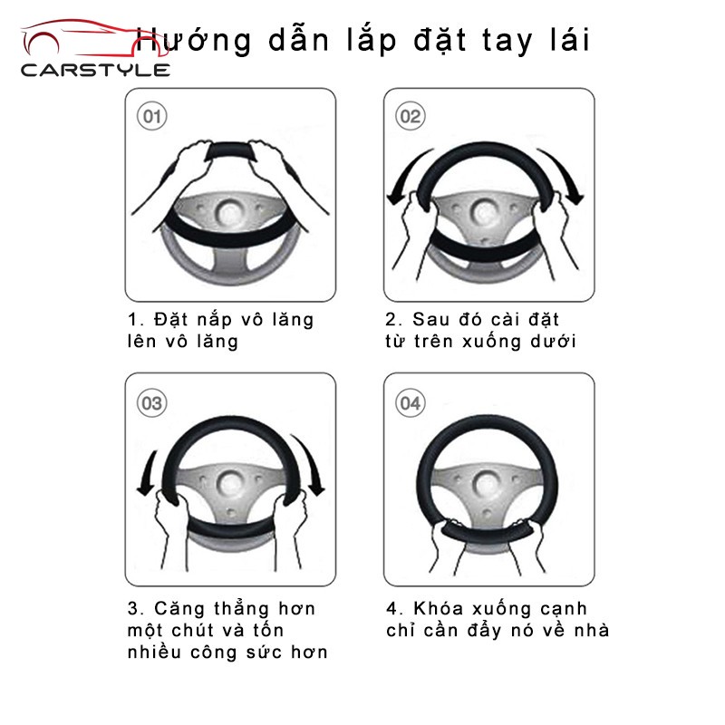 For Vinfast Bọc vô lăng da bò thật ô tô cao cấp đẹp Vinfast Fadil Vinfast Lux a2.0 Vinfast sa a Vinfast Klara S Vô Lăng Xe Ô tô