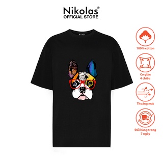 Áo thun unisex nikolas 100% cotton d1 t-shirt