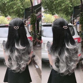 Tóc Kẹp 3/4 Đầu Cao Cấp Cực Sang 🥰🥰_ Tóc Giả Kẹp Nữa Đầu 3/4 chữ U  Xoăn 60cm Cao Cấp Chịu Nhiệt spk6789