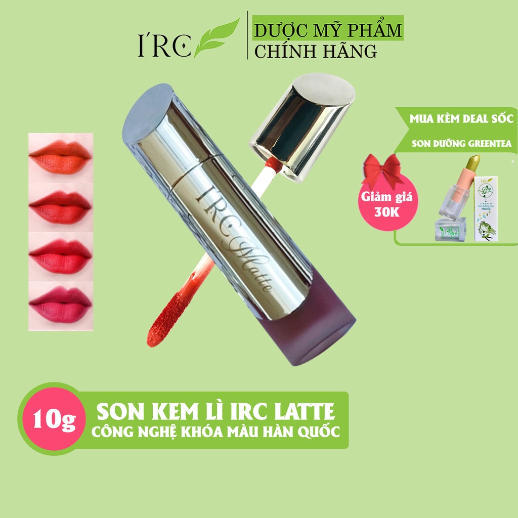 Son kem lì Matte IRC – Bạc không chì, công nghệ khóa màu Hàn Quốc ăn lâu trôi, màu sắc tự nhiên
