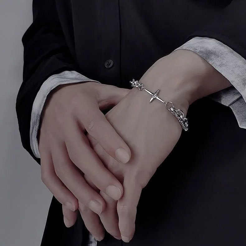 Vòng đeo tay nam nữ kiểu dáng hip hop phong cách Hàn Quốc JP5