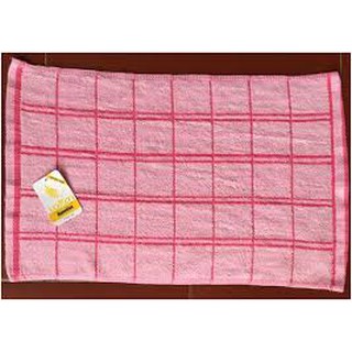 Khăn rửa mặt màu, kẻ sợi bông