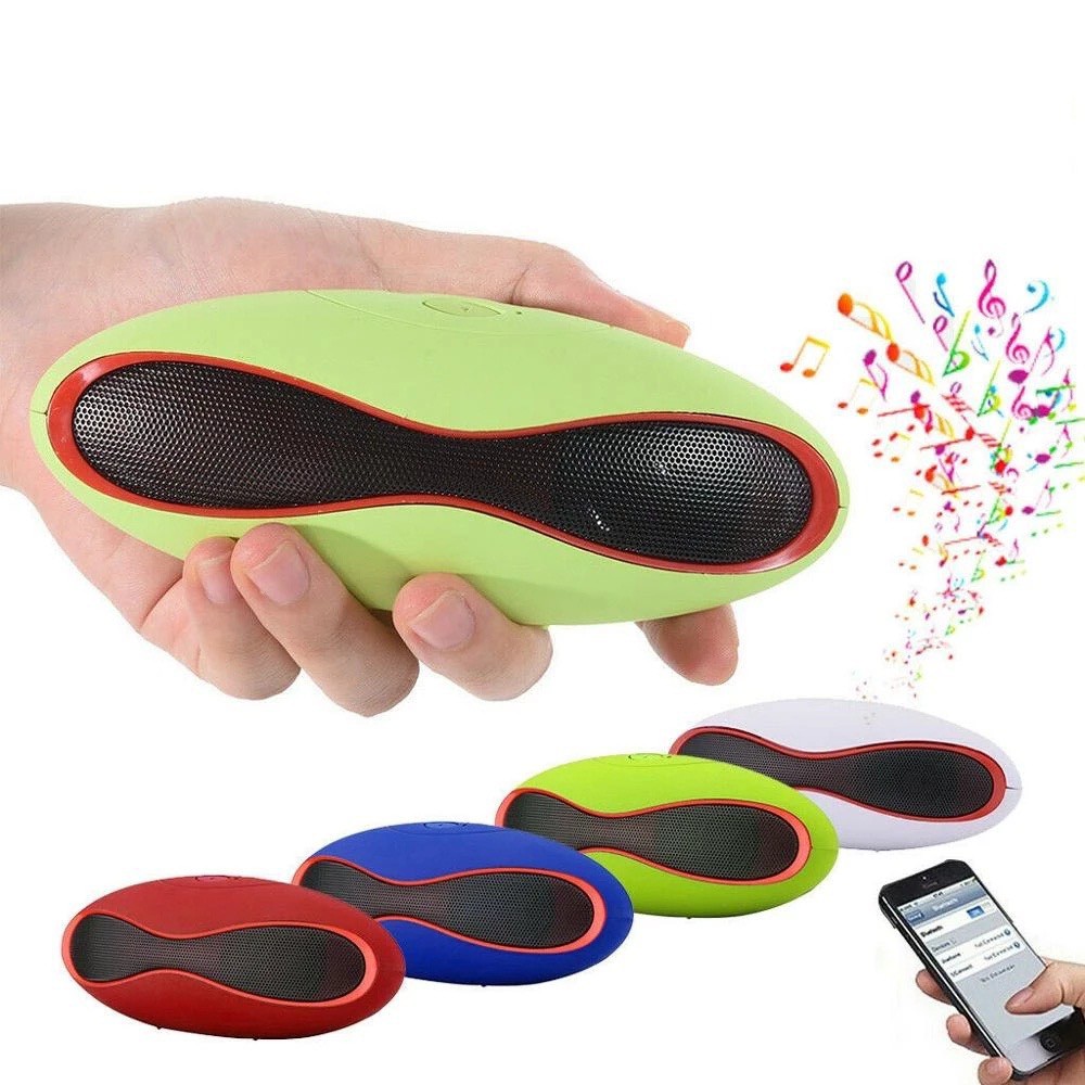 Loa Bluetooth Không Dây Mini Hình Bóng Bầu Dục Độc Đáo