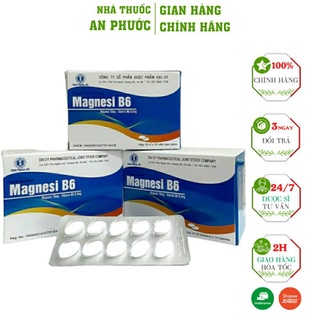 MAGNESI B6⚡Cam Kết Chính Hãng ⚡Hộp 100 viên