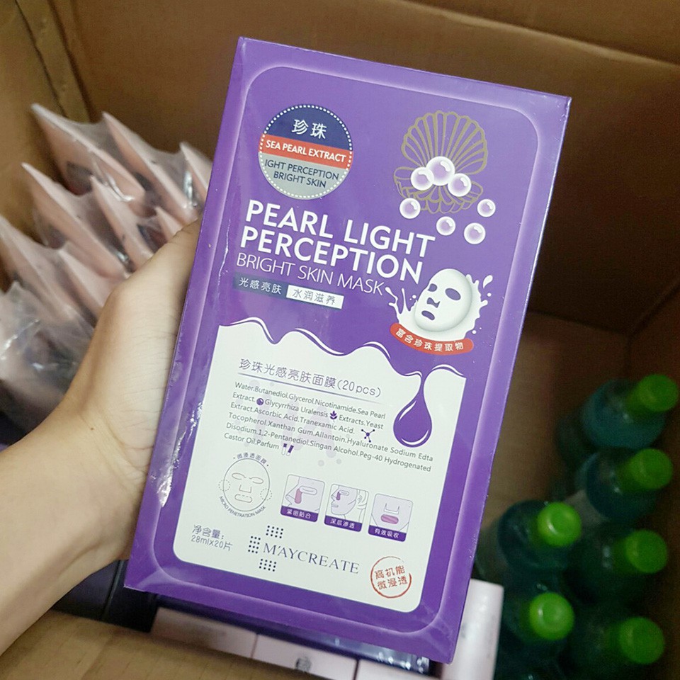 Mặt nạ Ha MayCreate Xanh cấp nước Tím dưỡng ẩm chính hãng | Thế Giới Skin Care