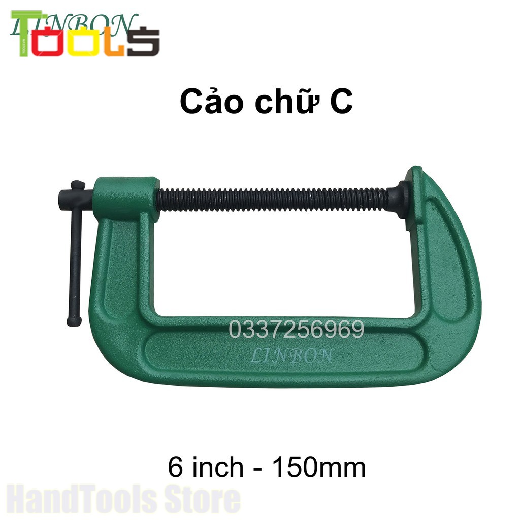 Cảo chữ C Linbon 6inch - 150mm ( Vam chữ G 6 inch)